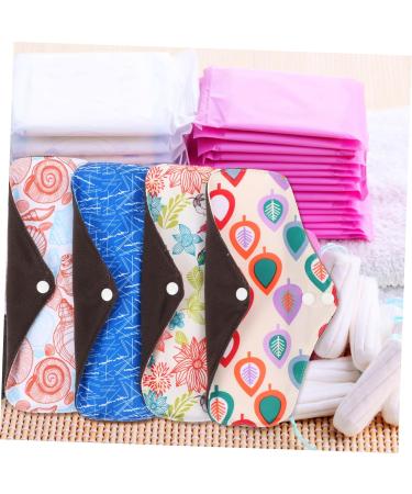 8 Pack Washable Menstrual Pads - Reusable Cloth Period Pads for Women - Portable Feminine Supplies - Buy Online on GoSupps.com