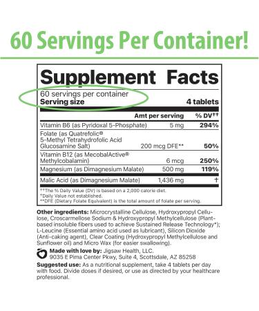 Jigsaw Health Bundle | MagSRT 240 Tablets and Potassium Cocktail (Blue Raspberry) 60 Servings (Jar) - Buy Online on GoSupps.com