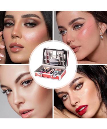  G n rique Makeup Set Multi-Functional Makeup Case Eyeshadow Kit Blush Palette Eyebrow Pencil Lipstick Set Nail Polish Brush For Women Travel & Parties - Buy Online on GoSupps.com