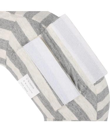 Qchomee Kids Car Travel Pillow | Seat Belt Cushion Head Neck Support | Grey Stripes | Car Seat Headrest for Children - Buy Online on GoSupps.com