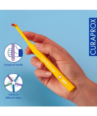 Curaprox CS 1006 Single-Tuft Toothbrush - Perfect Gum Line Care | Random Color | International Shipping - Buy Online on GoSupps.com
