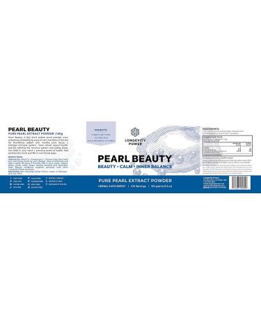 Longevity Power Pearl Beauty 10:1 Hydro-Ethanol Extract of Hydrolyzed Akoya Oyster Sea Pearl Skin Gut and Tissue Health 100 servings 150g (6.3oz) - Buy Online on GoSupps.com