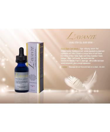 Double Stem Cell Silver Serum - Anti-Aging & Rejuvenation Treatment for Face & Neck | Scar & Acne Therapy Hydrating Moisturizer - Buy Online on GoSupps.com