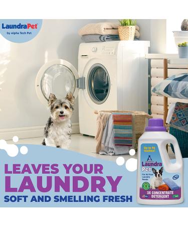 LaundraPet Premium Laundry Detergent - Remove Animal Odors & Stains | Ideal for Home, Clinic, or Kennel | Economical Pet Detergent | 64 Oz - Buy Online on GoSupps.com