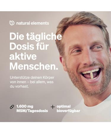 Buy MSM Capsules - 365 Vegan - 1600mg Methylsulfonylmethane - High Dose Lab Tested - Made in Germany - Buy Online on GoSupps.com