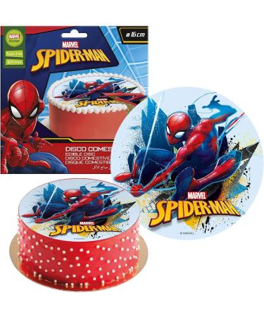 Dekora Spiderman Cake Topper - 16 cm Sugar-Free Edible Paper for International Shipping - Buy Online on GoSupps.com