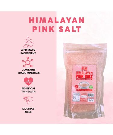 Sunrise Traders Inc Pink Salt Pink Himalayan Salt Himalayan Salt Pink Himalayan Sea Salt Rock Salt Nutrients & Minerals Enriched NON-GMO Halal 1Kg - Buy Online on GoSupps.com