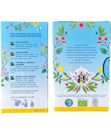 English Tea Shop - Organic cold brew iced tea - Natural organic ice tea - 20 cold brew tea bags to create refreshing sugar-fr - Buy Online on GoSupps.com