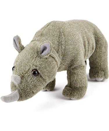 Zappi Co Rhino Plush Toy - Safari Animals Collection (33cm) | Soft & Cuddly Stuffed Animal for Kids - Buy Online on GoSupps.com