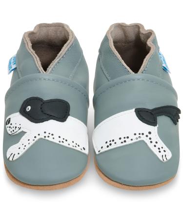 Baby Shoes with Soft Sole - Baby Girl Shoes - Baby Boy Shoes - Leather Toddler Shoes - Baby Walking Shoes 18-24 Months Harry