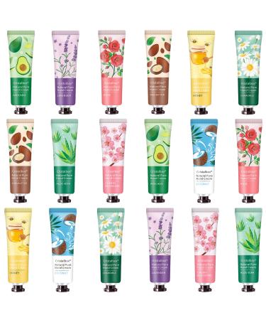 18 Pack Hand Cream Gift Set Bulk Small Hand Lotion for Dry Cracked Hands Moisturizing Lotion Gift Set With Shea Butter For Women Mini Travel Size Lotion Bulk Gift For Women Wife Girlfriend Mother-30g