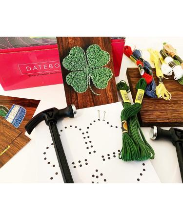 DateBox Club Date Night Box Mini  Couples Gifts  with String Art Activity Couple Games  2 Boards  2 Hammers  Nails  Thread & 6 Patterns  2 Player Games  Date Night Ideas  Mindfulness Activities - Buy Online on GoSupps.com