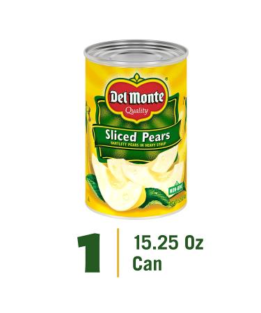 Del Monte Bartlett Sliced Pears in Heavy Syrup 15.25oz Can - Buy Online on GoSupps.com