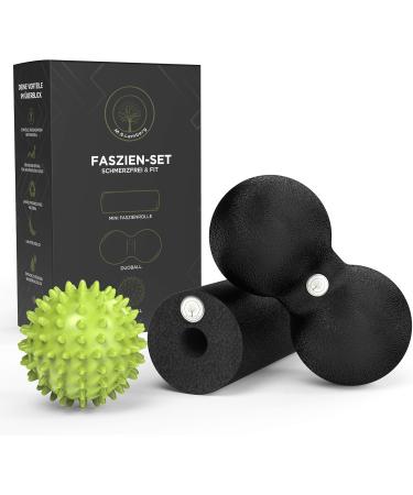 M.S.Lemberg Fascia Massage Set - Mini Roll Hedgehog Ball & Duoball for Neck Back Spine & Feet - Perfect Massage Tools for Relaxation - Buy Online on GoSupps.com