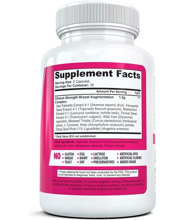 BustMaxx (3 Bottles) - Natural Breast Enhancement Supplement for Enlargement | Trusted Enlargement Pills - 60 Caps - Buy Online on GoSupps.com