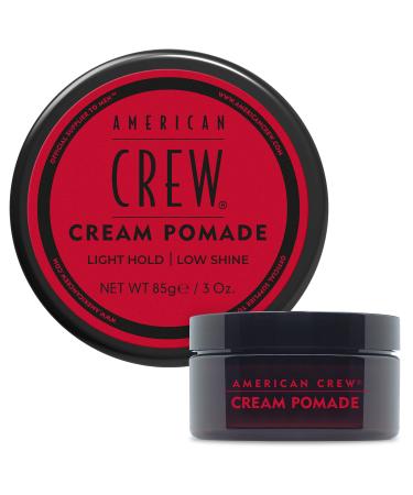 Men's Hair Pomade by American Crew  Like Hair Gel with Light Hold & Low Shine  3 Oz (Pack of 1) Natural 3 Ounce (Pack of 1)