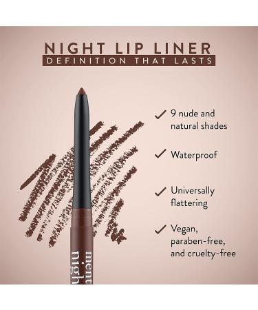 Mented Cosmetics Dark Brown Waterproof Lip Liner - Vegan Cruelty-Free Matte Lip Pencil for Black Women - Buy Online on GoSupps.com