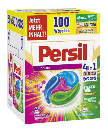 Persil Color 4in1 Discs (100 wash loads) color detergent with deep clean-plus technology for bright colors 92% biodegradable ingredients*
