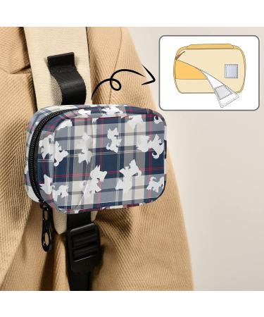 Shop Naanle Plaid Scottish Dog Pill Box - 7 Day Travel Organizer with Zipper | Compact Vitamin Supplement Case for International Shipping - Buy Online on GoSupps.com