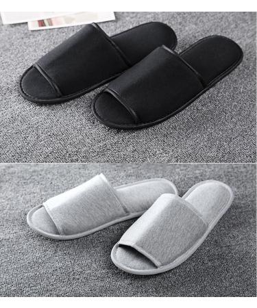 Comfysail Foldable Portable Towelling Slippers | Washable Grey | Travel Spa Hotel/Home Guest | Size 34-43 - Buy Online on GoSupps.com