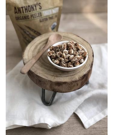 Anthony's Organic Peeled Tiger Nuts 12 oz - Raw, Gluten Free, Non GMO, Paleo Friendly - 12 Ounce Pack - Buy Online on GoSupps.com