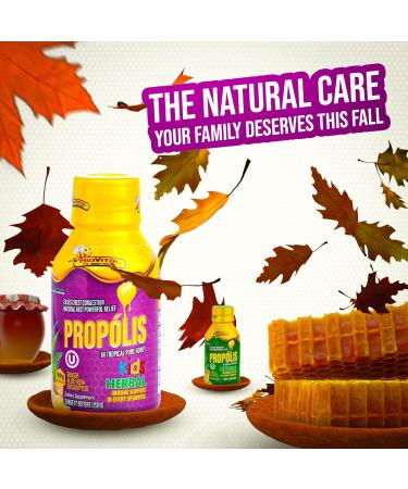 Kids Cough Syrup with Propolis & Pure Tropical Honey Natural Immune Support and Throat Soothing Remedy | Bee Propolis & Honey Immune Booster for Children - Buy Online on GoSupps.com