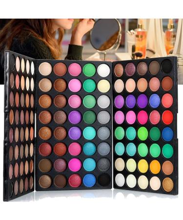 120 Colors Eyeshadow Palette Long Lasting Glitter Matte Eye Shadow Palette for Eye Makeup - Buy Online on GoSupps.com