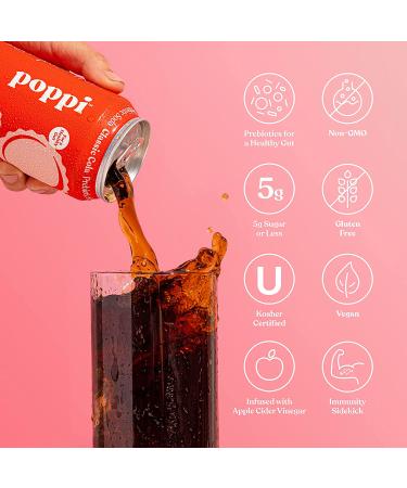Poppi Classic Cola Prebiotic Soda 12 Pack - 12 FZ - Buy Online on GoSupps.com