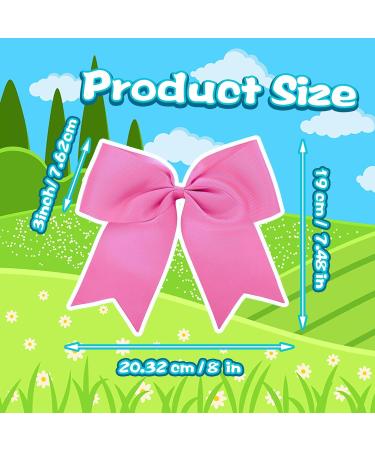 Sibba Pink Hair Loop Clips - Large Satin Tail Hairpins for Women & Girls | 2 Pieces | Perfect French Accessories for Birthday Parties - Buy Online on GoSupps.com