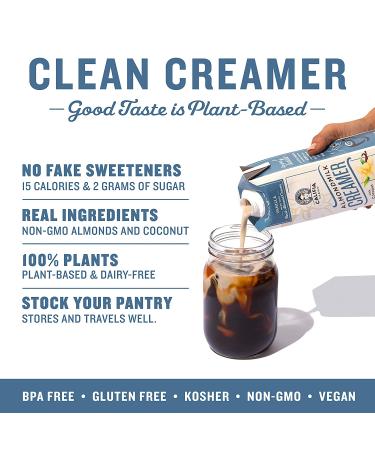 Califia Farms Vanilla Almond Milk Coffee Creamer - 32oz (3-Pack) | Non-Dairy, Vegan, Plant-Based, Non-GMO - Buy Online on GoSupps.com