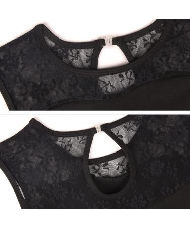 Tegmk Girls Lace Cap Sleeve Dance Leotard for Ballet - Size 7-8 Years, Black (lace) - Gymnastics Dancewear for Toddler & Little Girls - Buy Online on GoSupps.com