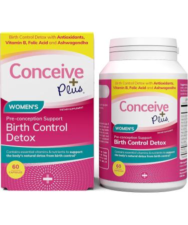CONCEIVE PLUS Birth Control Detox Supplement - Prenatal Vitamins for Women | Hormone Balance & Ovarian Health | Essential for Conception | 60 Capsules - Buy Online on GoSupps.com