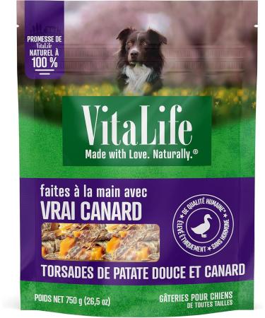 VitaLife 750 g Sweet Potato & Duck Twists All Natural Dog Treats - Buy Online on GoSupps.com