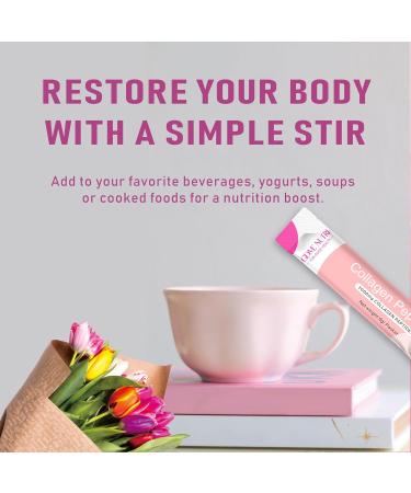 GDMENUTRI Multi Collagen Peptides Powder for Women and Men - Type I II III V X - Hydrolyzed Collagen Peptides Supports Skin Hair Nail & Joint Grass-Fed Non-GMO 30 Packets - Buy Online on GoSupps.com
