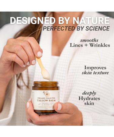 Eavara Beef Tallow for Face Moisturizer with Manuka Honey & Pure Essential Oils Organic Face & Body Balm Natural Skincare with Jojoba Sweet Almond Tamanu & Baobab Oils Made in USA 4oz - Buy Online on GoSupps.com