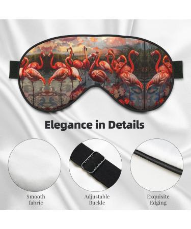 Flamingo Sleep Mask - Adjustable Breathable & Fashionable Eye Mask for Ultimate Comfort | Shop Internationally - Buy Online on GoSupps.com