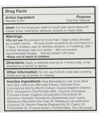 Quantum Health Canker Sore Gel 0.33 oz - Fast Relief for Mouth Ulcers - Buy Online on GoSupps.com