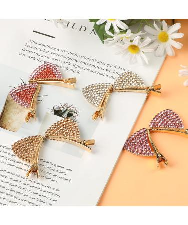 DAZAIGE 4 Pairs Rhinestone Cat Ear Hair Clips - Sparkly Hair Barrettes for Women and Girls - Buy Online on GoSupps.com