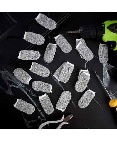 40 Pieces Cut Resistant Finger Cots Finger Sleeves Cut Protection Sleeves Thumb Finger Protectors Guards Reusable for Kitchen Work Sculpture - Buy Online on GoSupps.com