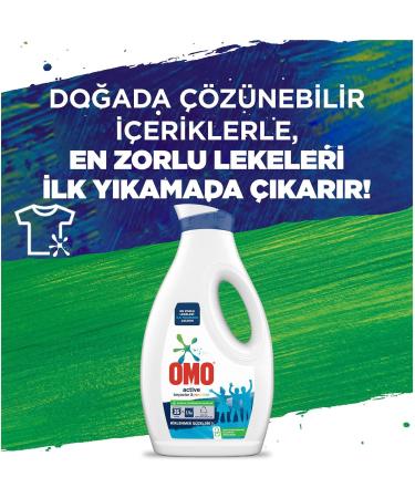Omo Liquid Active Cold Power Laundry Detergent 1690ml - Best for Whites & Colours | International Shipping - Buy Online on GoSupps.com