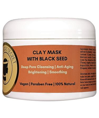 Cleopatra's Secret Black Seed Clay Mask - 8 fl Oz | Deep Pore Cleansing & Dark Spot Fighter | All-Natural Radiant Skin Care - Buy Online on GoSupps.com