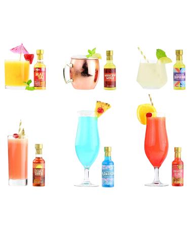 Thoughtfully Gifts Global Cocktail Mixers - 12 Pack (2.3 Oz Each) | Craft Cocktails at Home - Buy Online on GoSupps.com