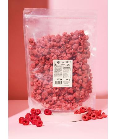 KoRo - Framboises lyophilis es 350 g - 100 % framboises sans additifs - Riche en fibres - Fruit et aromatique - En garniture pour le muesli les chocolats ou comme collation entre les repas