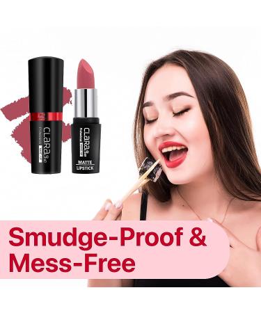 Claraline Barbie Pink 462 Matte Lipstick | Long-Lasting, Highly Pigmented Lip Makeup for Women | Smudge-Proof, Cruelty-Free & Halal-Certified - Buy Online on GoSupps.com