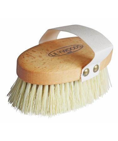 Lilywoods Professional Body Brush Bath w/Extra Firm Cactus Bristles Hand Strap