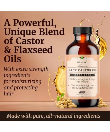 Jamaican Black Castor Oil by June Milnrow | For Hair and Eyelash Growth - Thickens & Strengthens Hair - Moisturizes Skin - 100% Natural - For All Hair & Skin Types (300ML EXTRA DARK) - Buy Online on GoSupps.com