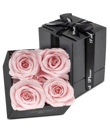 Immortal Fleur Preserved Roses In A Box | Real Preserved Flowers | Unique Real Roses for Delivery Prime | Forever Roses Box | Fresh Flowers for Delivery Prime Next Day | Mom Birthday Gifts from Daughter | Sympathy Flowers 