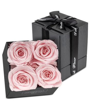 Immortal Fleur Preserved Roses In A Box | Real Preserved Flowers | Unique Real Roses for Delivery Prime | Forever Roses Box | Fresh Flowers for Delivery Prime Next Day | Mom Birthday Gifts from Daughter | Sympathy Flowers