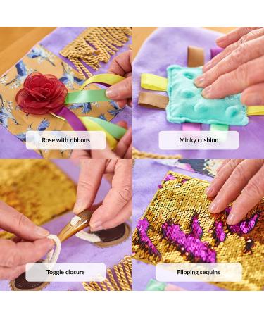 Calming Sensory Fidget Blanket for Dementia Activities | Elderly Products for Alzheimer's, Aspergers, Autism, Anxiety | Comforting Dementia Aid - Buy Online on GoSupps.com