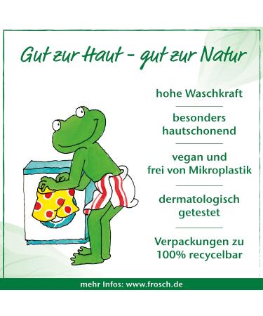 Frosch Baby Detergent Liquid Detergent for Sensitive Skin and Baby Skin 24 Washes 1.5 L - Buy Online on GoSupps.com